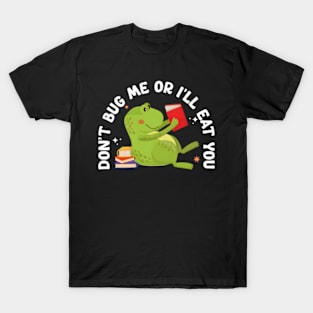 Don'T Bug Me Or I'Ll Eat You Bookish Crocodile T-Shirt